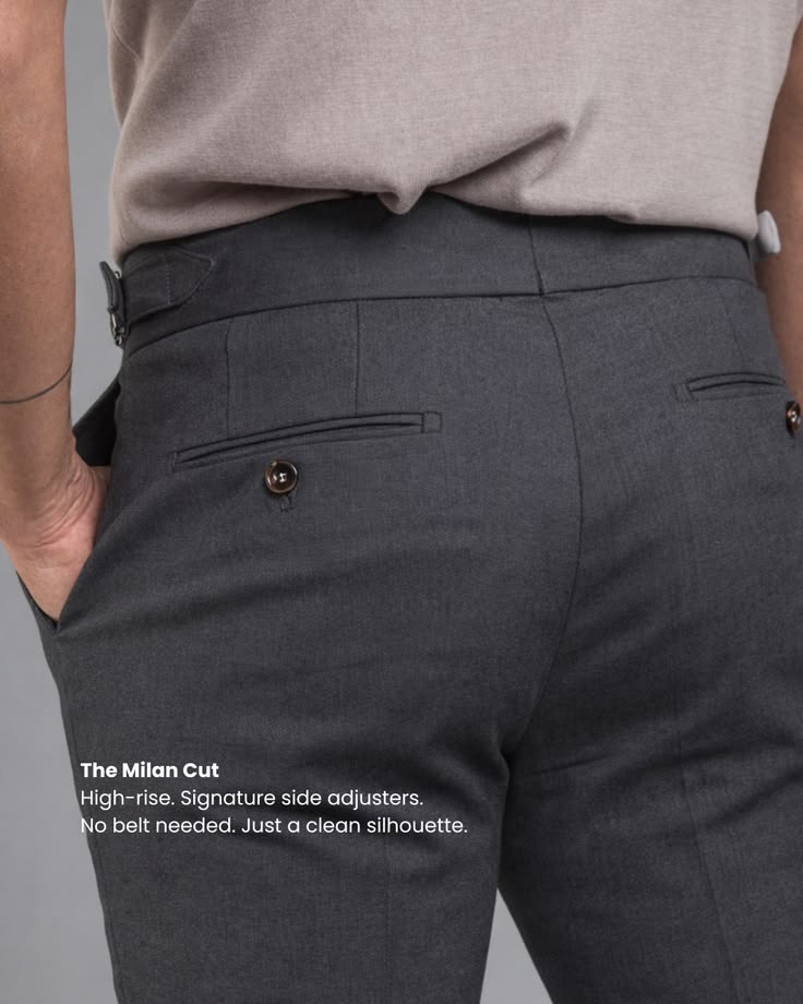 Charcoal Gray Gurkha pant