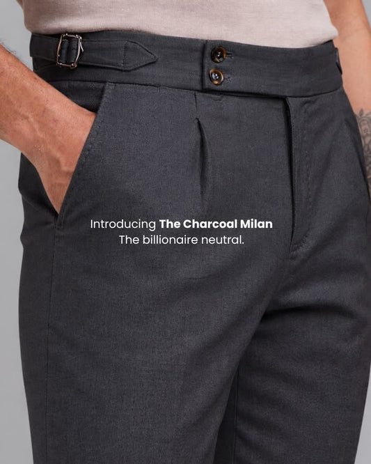 Charcoal Gray Gurkha pant